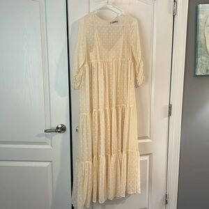 Zara tulle dress w/ slip